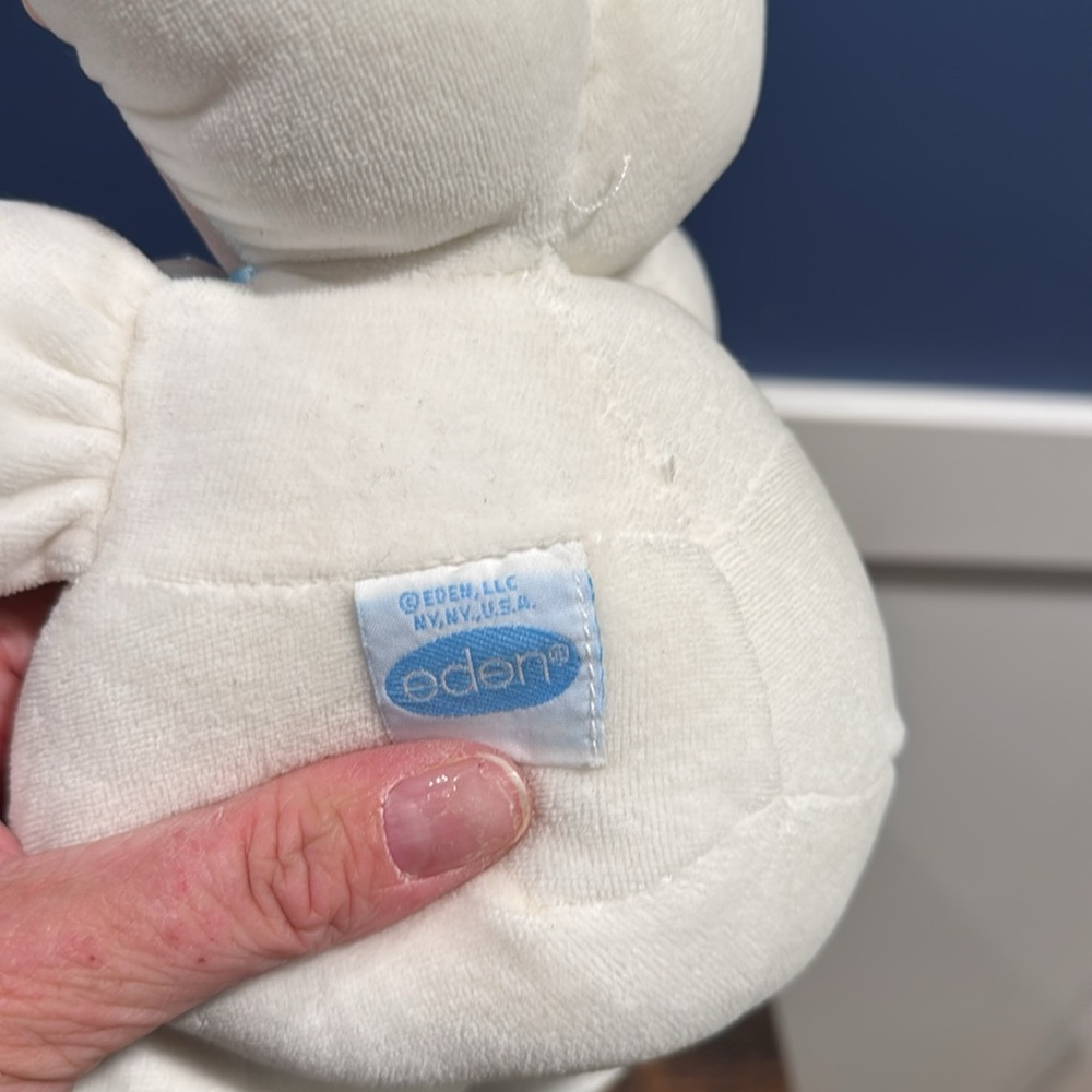 Rare Vintage Eden Sleeping Velour Baby Boy Doll Plush - Picture 9 of 12